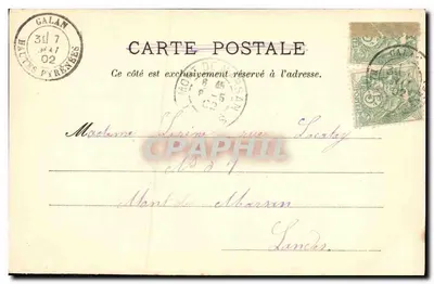 Saint-Cloud — Ogólny widok dużej kaskady — L'H., Paryż. — Rewers