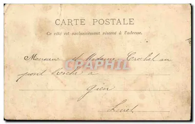 Bilhete postal antigo Saint Maurice Igreja — Verso
