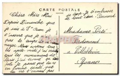 Saint-Ouen — Rue de la Chapelle — A Igreja — Verso