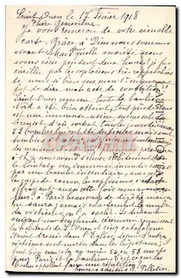 Saint-Ouen — A Igreja — avenida das Batignolles — editor Asnières, n°23 — Verso