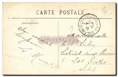 Saint-Rémy-l'Honoré — Katedra — Wydawca nieznany — Rewers