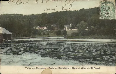 Vallée de Chevreuse — Etang et Villas de St-Forget — éditeur imprimeur non visible