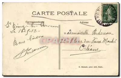 Vale da Chevreuse — Um caminho de fundo em St-Rémy — E. Maicult, fot. edit. Paris, n° 2091 — Verso