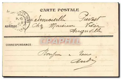 Zamek w Sceaux — Strona z wielkimi parterami — Montet, wydawca, Bourg-la-Reine — Rewers