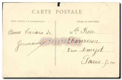 Sceaux — Une allée du Parc — B.F., Paris — Verso