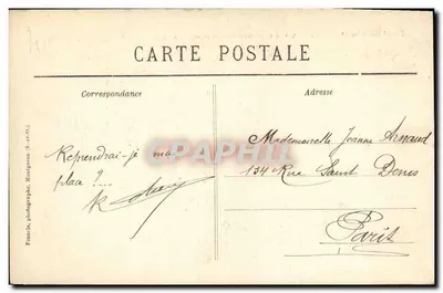 Floresta de Sénart (S.-et-O.) — Cruzeiro de Montgeron — Casa Florestal — Verso