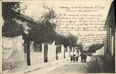 Sevran — A rua da Passerelle — Editor E. Pivost, n° 7