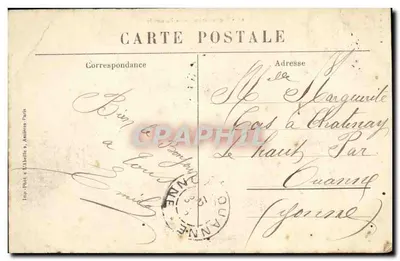 Suresnes — Most — widok mostu nad liniami kolejowymi z fabrykami na tle — L'Abelle, nr 27 — Rewers