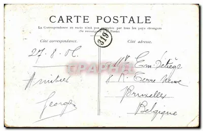 アンティーク絵葉書 ラマルヌ ストゥアール パッセルブレ・ド・クレテルの眺め — 裏面