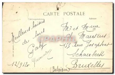 Saint-Prix (S.-et-O.) — Wejście do Zamek Bois-Corbon — Wydawca B.L.D. n°12 — Rewers