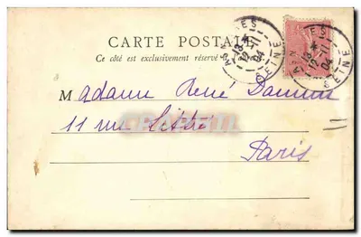 Túmulo do Marquês de Catinat — Igreja de Saint-Gratien — E.H. Paris — Verso