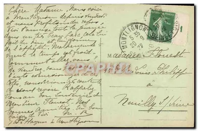 Saint-Prix - A Torre do Castelo — editor desconhecido, número de série não visível — Verso