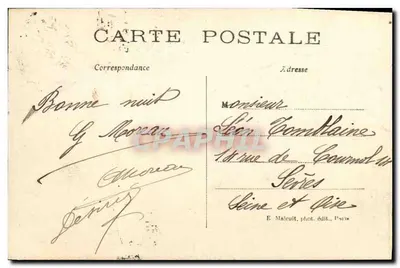 St-Cloud — Park, widok na tarasy dawnego zamku — E. M. n°461 — Rewers