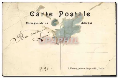 Parque de SAINT-CLLOUD (Artístico) — As altas Cataratas — F. F. PARIS — Verso