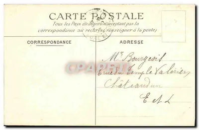 Wodospady w Saint-Cloud — zbudowane przez Le Pautre i Mansarda podczas Ludwika XIV — C.M. nr 8 — Rewers