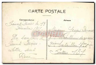 Saint-Denis — A Prefeitura — J. F. — Verso