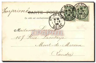 Saint-Denis — Bazylika — Grobowiec Henryka II i Katarzyny Medycejskiej — L.H., Paryż, n°14 — Rewers