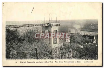 Saint-Germain-en-Laye (S.-et-O.) — Widok z Tarasy na Seinę — Windykator — B. F. PARIS