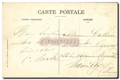 Saint-Cloud - Park - Cedr uplastowany przez Marie-Antoinette — Lévy, Exert — Rewers