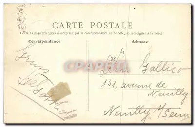 Saint-Cloud (S.-et-O.) — Wejście na terenie zamku — B. F., Paryż — Rewers