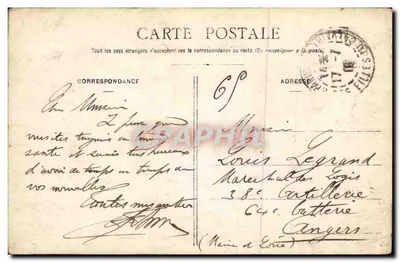 Bilhete postal antigo Bellevue Sucy En Brie — Verso