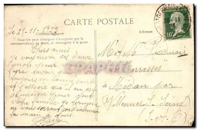 Stara pocztówka Saint Germain En Laye La Foret Le Chateau du Val — Rewers