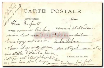 St-RÉMY-les-CHEYREUSE — Château de Corrèze — éditeur E. Malecult, phot. édit. Paris — Verso