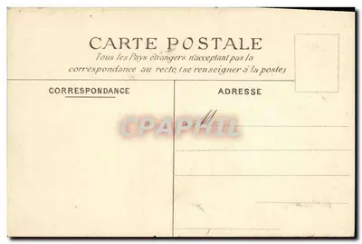 Saint-Cloud — Zamek zbudowany wokół 1680, Dziedziniec Honorowy — zniszczony w październiku 1870 — C.G.M. n°12 — Rewers