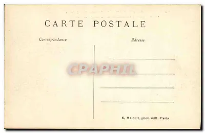 Park St-Cloud — Basen St-Jean i schody prowadzące do oranżerii — E. Malecuit, fot. wyd. Paris — Rewers