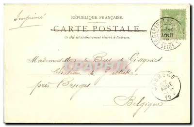 O Pavilhão Henri IV e a Pequena Terrasse de St. Germain — Editor P. S. à D. Erkha, n° 700 — Verso