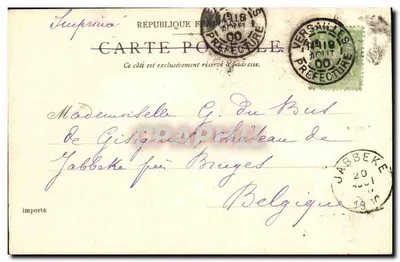 Château — Façade principale — St. Germain-en-Laye, le 19 août 1900 — Verso