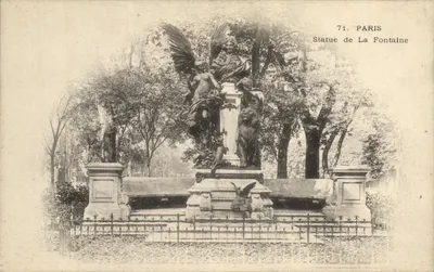 Estátua de La Fontaine — Paris — série 71