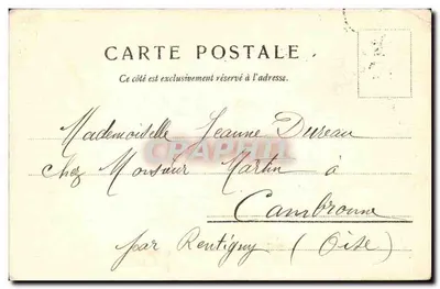 Paris — O Ponte da Concórdia — Edição Louis Burgy, n° 5041 — Verso