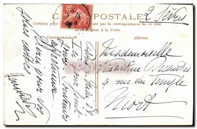 Paris — La Place Saint-Sulpice — éditeur anonyme, n° 119081 — Achterkant