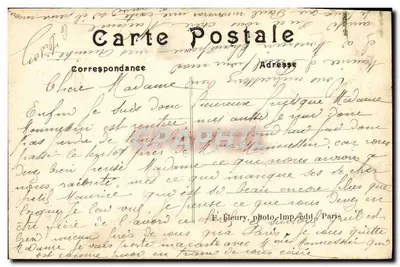 Paris (XVIIIe arrt) — A Prefeitura da Place Jules-Joffrin — A Igreja Nossa Senhora de Clignancourt — Verso