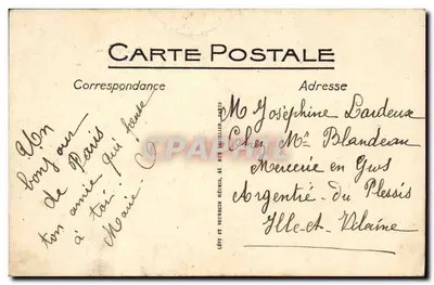 Parigi — Stazione Est — Ingresso del Metropolitano — Editore Lévy et Neurdein, n° 267 — Verso