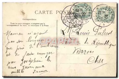 Paryż — Wyspa Świętego Stefana — C.L.C. n°581 — Rewers