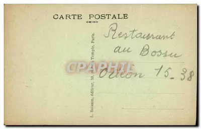 Paryż (4e) - Quai de Bourbon - Historyczne domy — J H Déposé — Rewers