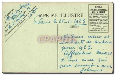 Widok Wieży Eiffla — Le Trocadéro — Wydawca ELD — Rewers