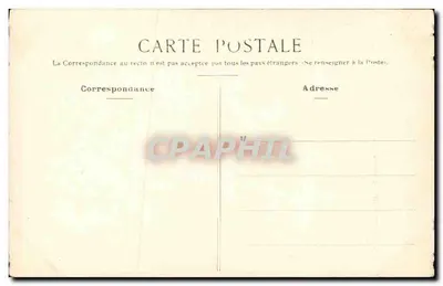 Cartolina d'epoca Bas-relievo in terracotta smaltata Scuola del XVI secolo Museo municipale della Città di Parigi — Verso
