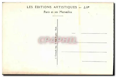Świetła — Fontanna René Lalique i Wieża w Paryżu — Éditions Artistiques LIP — Rewers