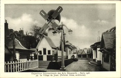 Wioska zabawkowa — Międzynarodowa Wystawa Sztuki Dekoracyjnej, Paryż 1925 — Pelletier bracia, architekci