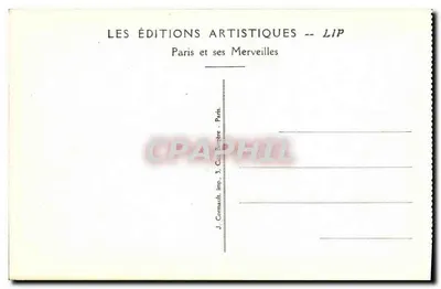 Péniches Poiret "Miłość, Delikatności i Organy" — Międzynarodowa Wystawa Sztuki Dekoracyjnej, Paryż 1925 — Wydawnictwo Albert Levy — Rewers