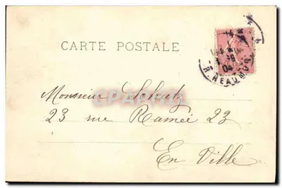 Parijs — Uitzicht op de Buttes-Chaumont — LL. n°408 — Achterkant