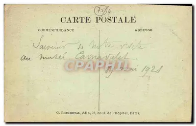 Muzeum Carnavalet — Meble i pamiątki z aresztowania Ludwika XVI i rodziny królewskiej — portret wdowy Capet — Rewers
