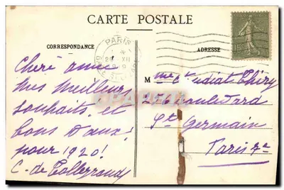Paris - A Grande Roda - 186. - Editor e número de série não legíveis — Verso