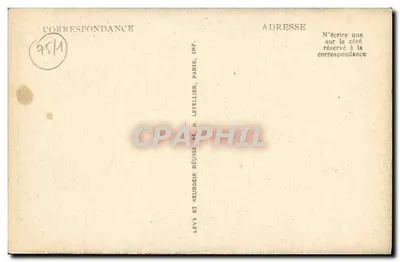 Estátua de Voltaire por Houdon — Paris — Comédie Française — N° 274 — Verso