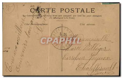 Parigi — La piazza del Palazzo Reale — Mercier & Cie — Verso
