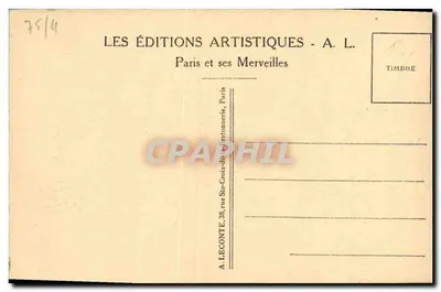 Paris - Catedral de Notre-Dame, lado Norte — Rue du Cloître Notre-Dame — A. L. — Verso