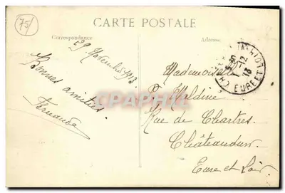 Paryż — Aleje Malakoff, Eylau i Kéber — Widok z Trocadéro — Wydawca ELP, nr 4400 — Rewers